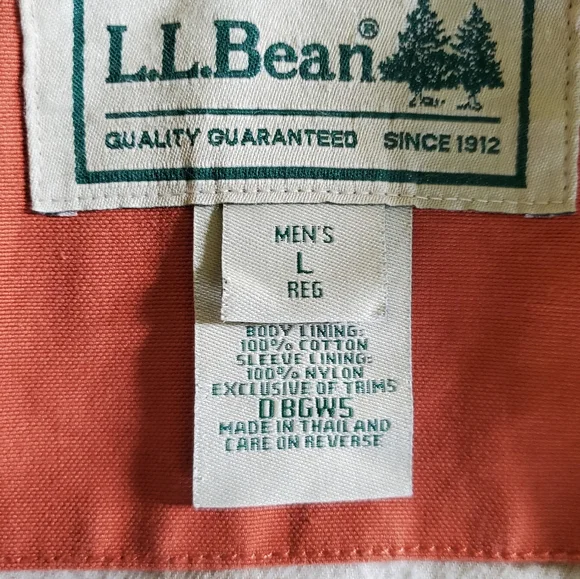 Mens L.L.Bean Chore Coat - Picture 2 of 3